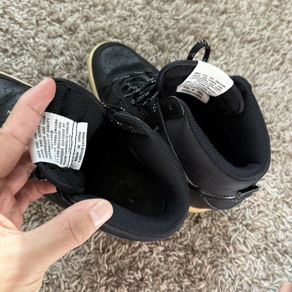 Nike Dunk Sky Hi Shoes Women’s Size 6 Black Wedge High Top Sneakers 644877-008 - Picture 9 of 11